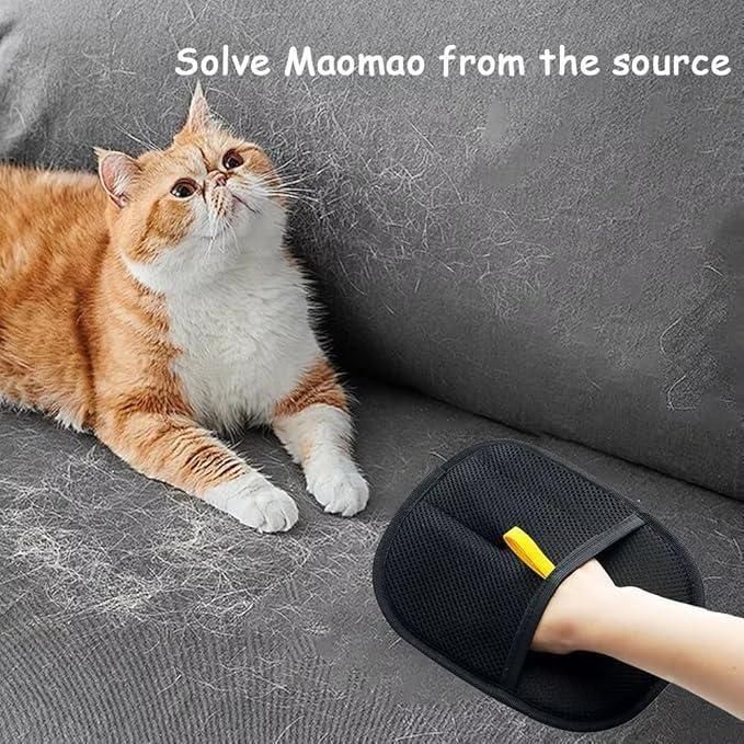 Pet Hair Remover Glove Soft Pet Bathing Gloves for Car