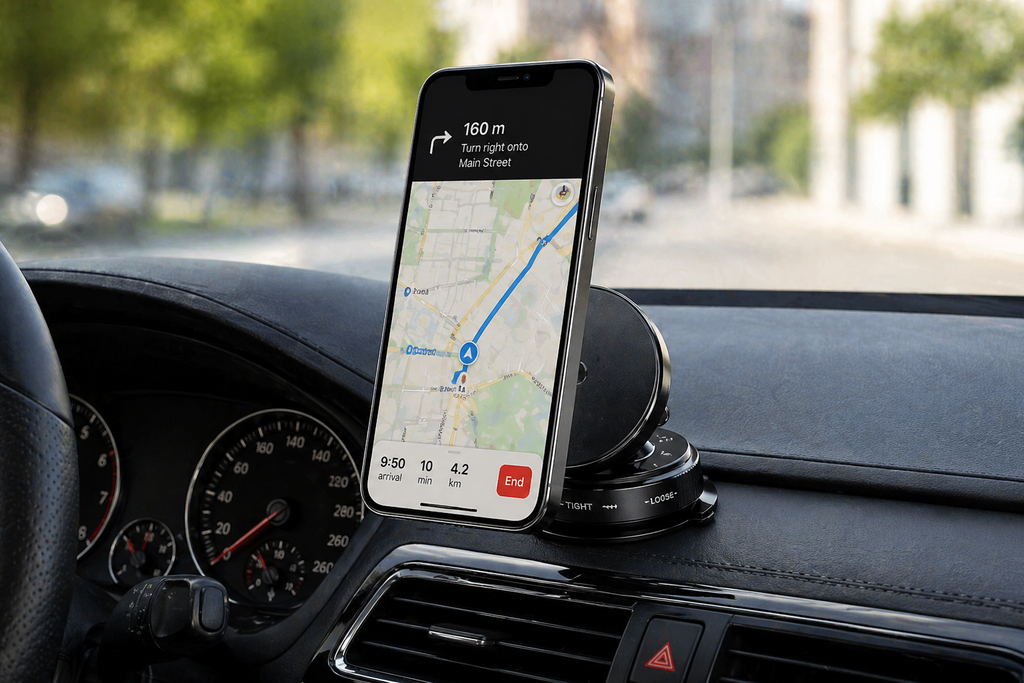 Car Dashboard Phone Holder 360° Vacuum Magnetic Phone Stand