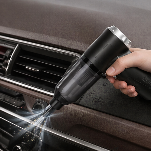3 in 1 Portable Car Vacuum Cleaner with Blower | USB Rechargeable Wireless