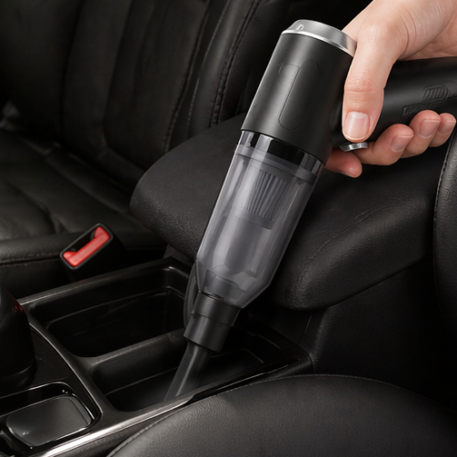 3 in 1 Portable Car Vacuum Cleaner with Blower | USB Rechargeable Wireless